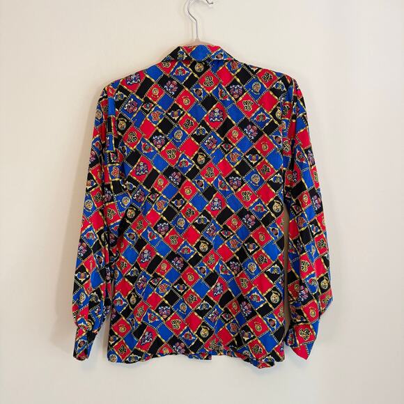 Vintage Pendleton Equestrian Shirt Womens 6 Red Button Up Long Sleeve Preppy - Picture 2 of 6